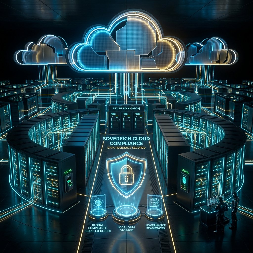 Sovereign cloud server racks with cryptographic protection locks