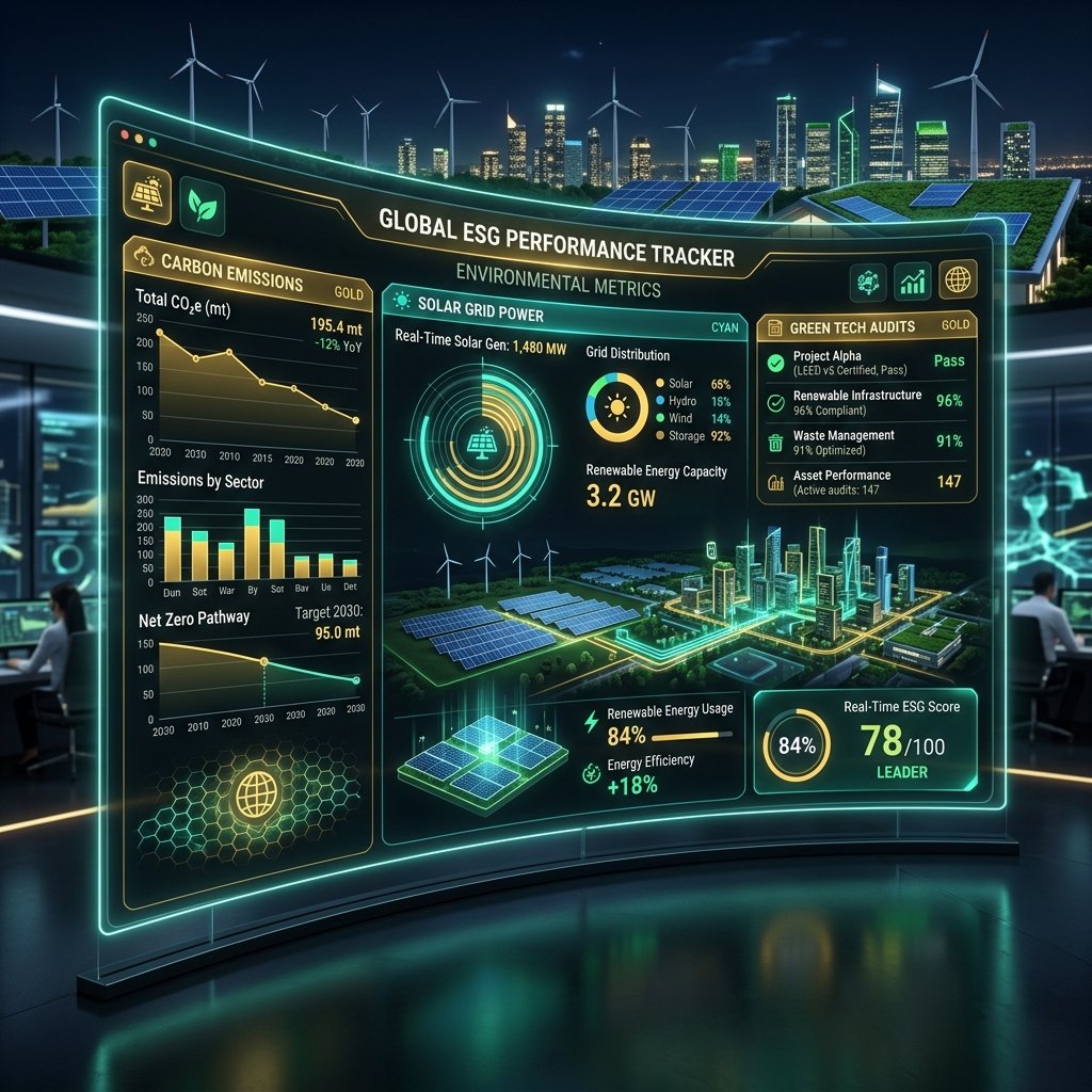 Sustainability & Green Tech Interface
